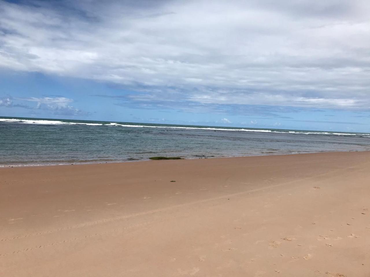 Flat Guarajuba Beira Da Praia Pe Na Areia 외부 사진