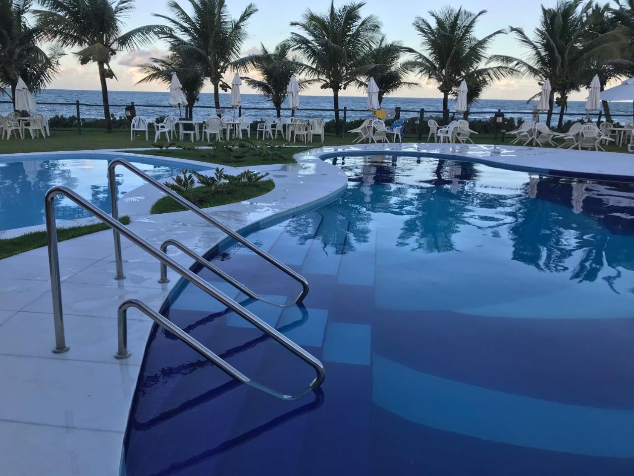 Flat Guarajuba Beira Da Praia Pe Na Areia 외부 사진