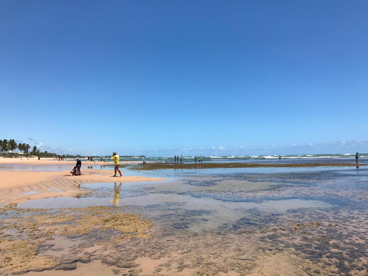 Flat Guarajuba Beira Da Praia Pe Na Areia 외부 사진