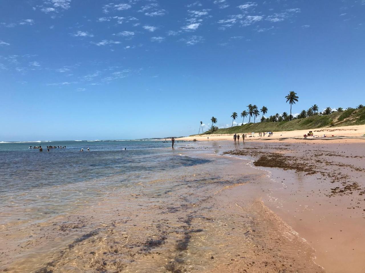 Flat Guarajuba Beira Da Praia Pe Na Areia 외부 사진
