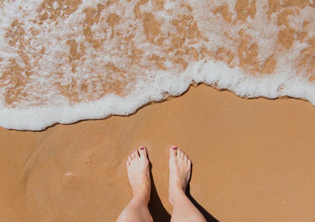 Flat Guarajuba Beira Da Praia Pe Na Areia 외부 사진